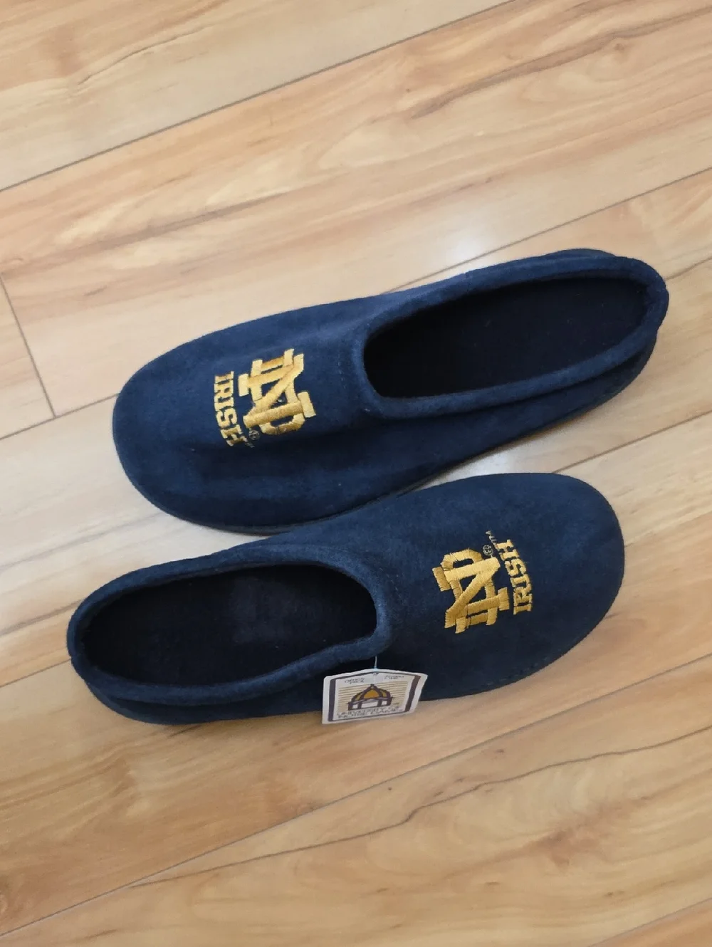 Hush Puppies Notre Dame Slippers Navy Suede Mens 9 NWT